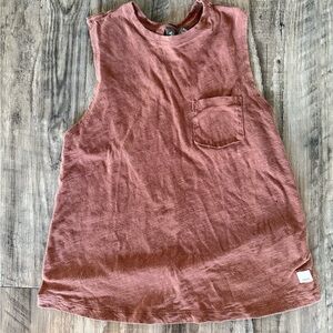 VUORI Rust Sleeveless Top with Pocket sz xs